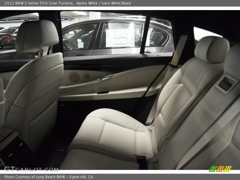 Alpine White / Ivory White/Black 2012 BMW 5 Series 550i Gran Turismo