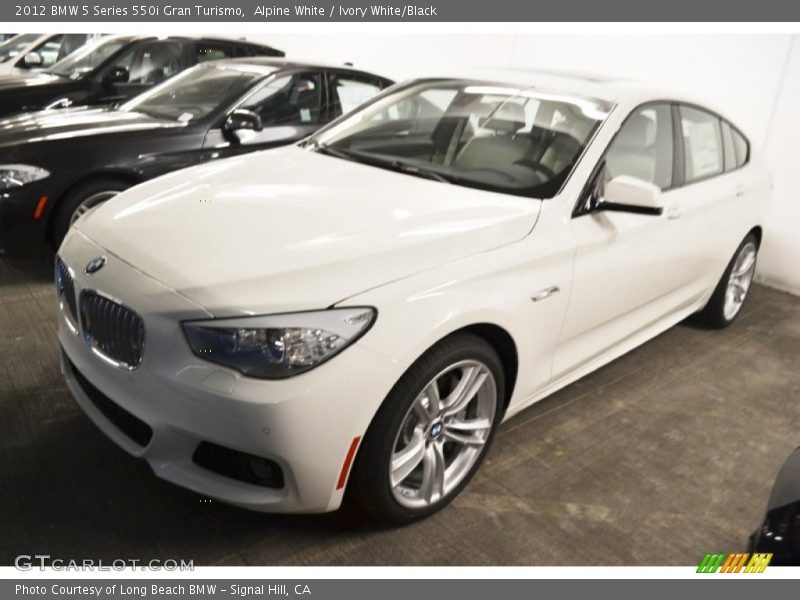 Alpine White / Ivory White/Black 2012 BMW 5 Series 550i Gran Turismo