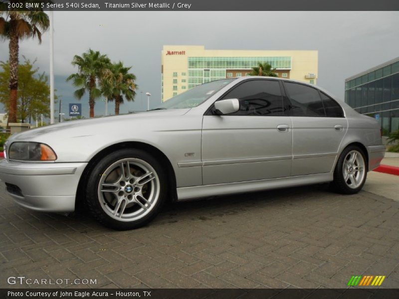 Titanium Silver Metallic / Grey 2002 BMW 5 Series 540i Sedan