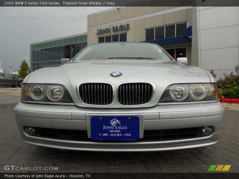 Titanium Silver Metallic / Grey 2002 BMW 5 Series 540i Sedan