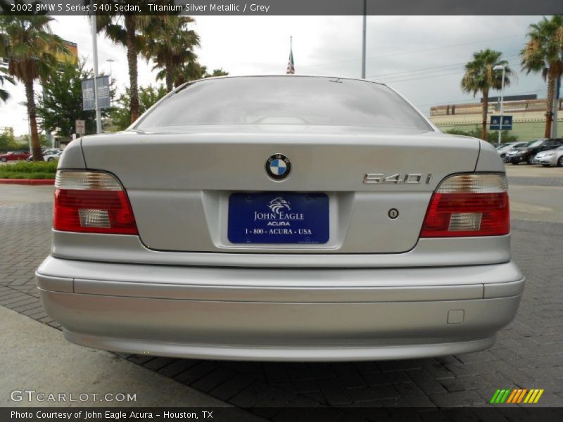 Titanium Silver Metallic / Grey 2002 BMW 5 Series 540i Sedan
