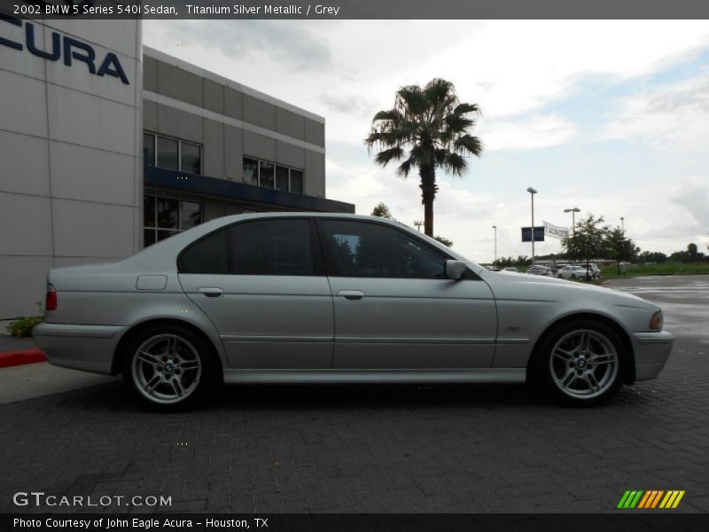 Titanium Silver Metallic / Grey 2002 BMW 5 Series 540i Sedan