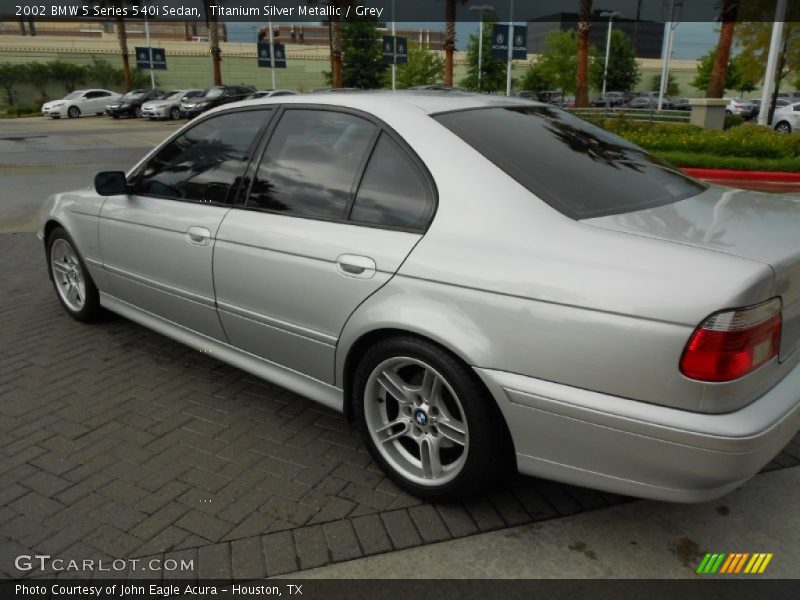 Titanium Silver Metallic / Grey 2002 BMW 5 Series 540i Sedan