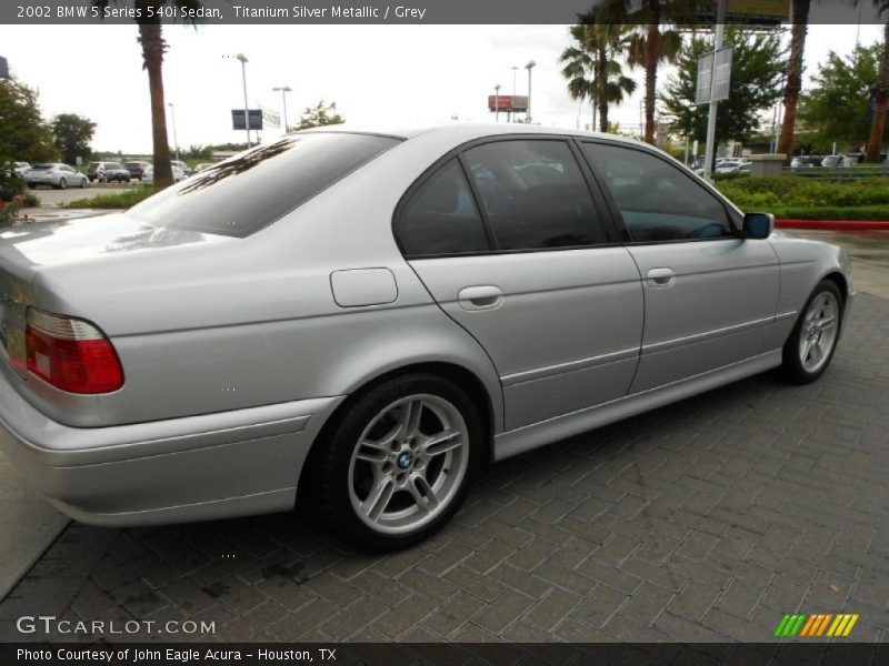 Titanium Silver Metallic / Grey 2002 BMW 5 Series 540i Sedan