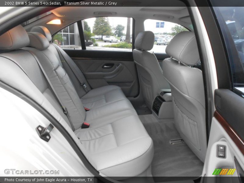 Rear Seat of 2002 5 Series 540i Sedan