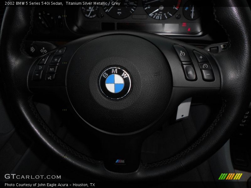 Titanium Silver Metallic / Grey 2002 BMW 5 Series 540i Sedan