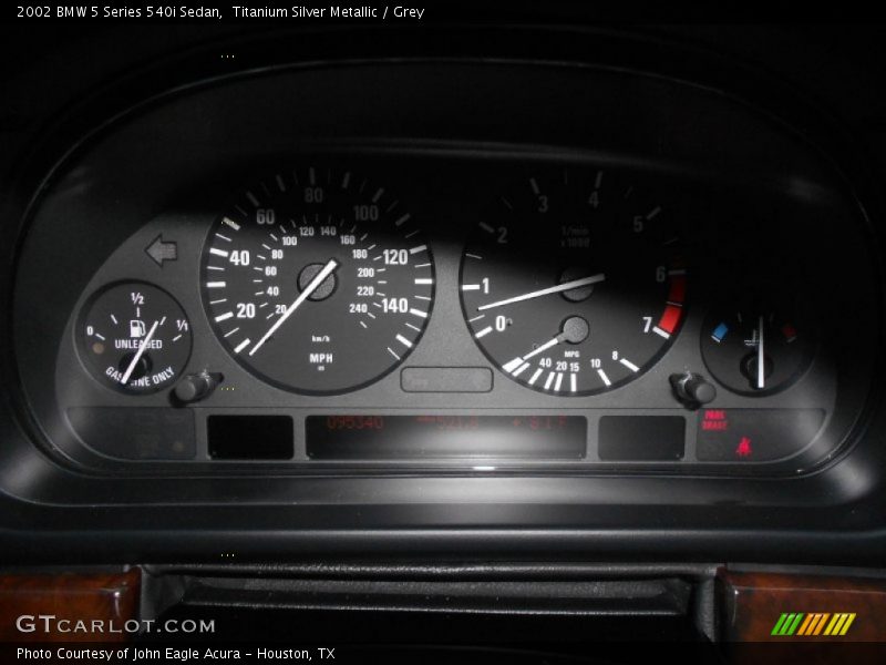 Titanium Silver Metallic / Grey 2002 BMW 5 Series 540i Sedan