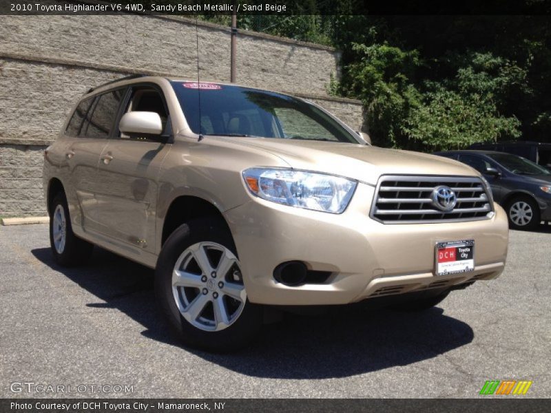 Sandy Beach Metallic / Sand Beige 2010 Toyota Highlander V6 4WD