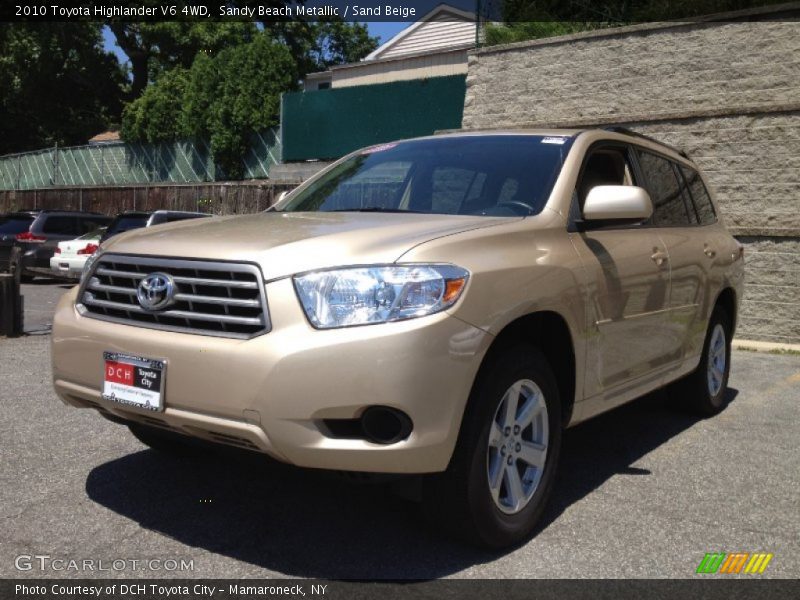 Sandy Beach Metallic / Sand Beige 2010 Toyota Highlander V6 4WD