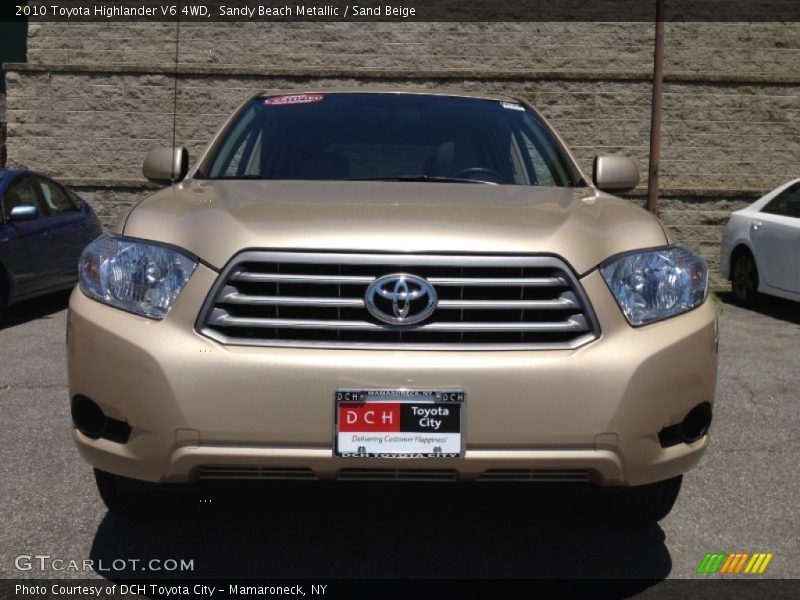 Sandy Beach Metallic / Sand Beige 2010 Toyota Highlander V6 4WD