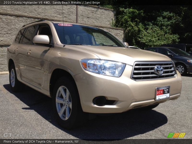 Sandy Beach Metallic / Sand Beige 2010 Toyota Highlander V6 4WD