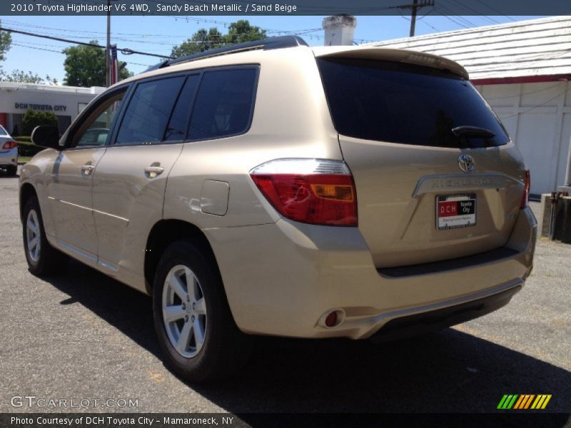 Sandy Beach Metallic / Sand Beige 2010 Toyota Highlander V6 4WD
