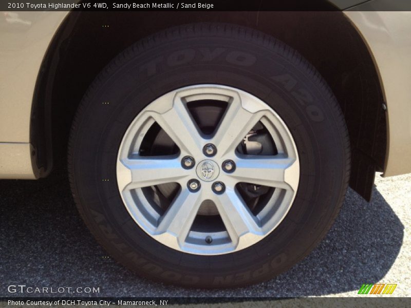 Sandy Beach Metallic / Sand Beige 2010 Toyota Highlander V6 4WD