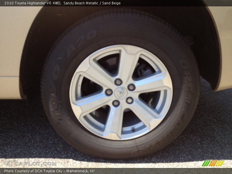 Sandy Beach Metallic / Sand Beige 2010 Toyota Highlander V6 4WD