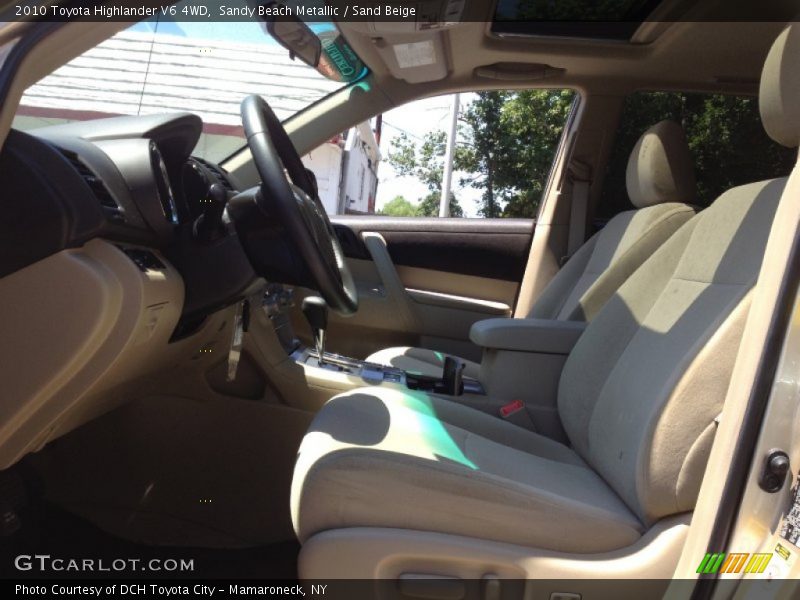 Sandy Beach Metallic / Sand Beige 2010 Toyota Highlander V6 4WD