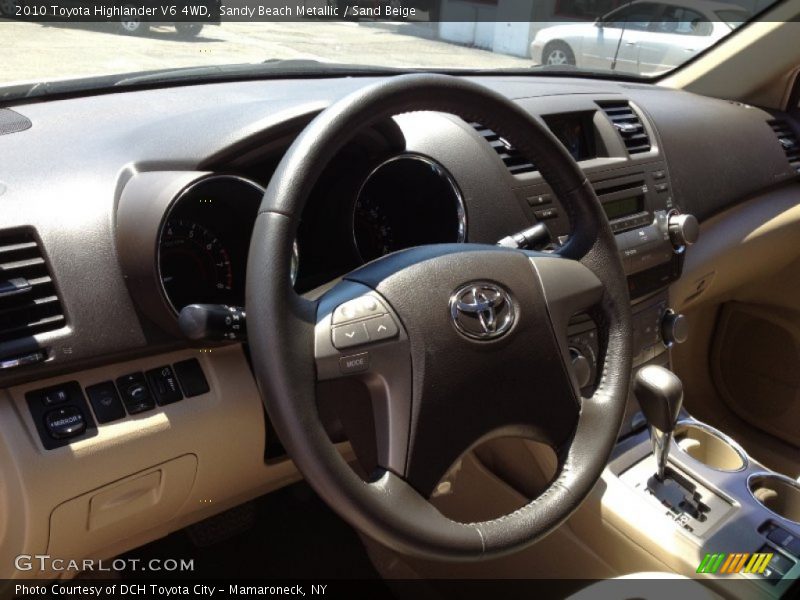 Sandy Beach Metallic / Sand Beige 2010 Toyota Highlander V6 4WD
