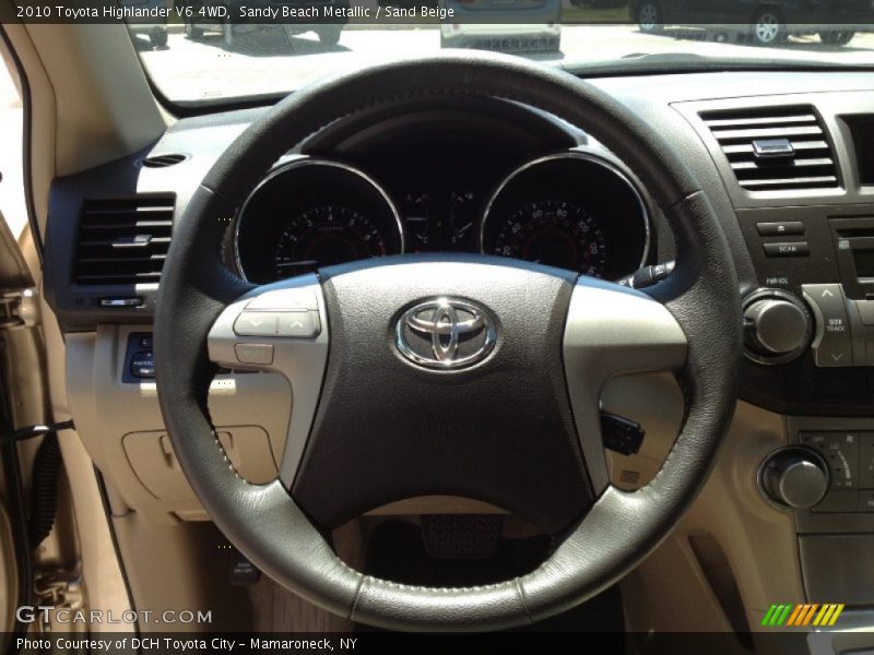 Sandy Beach Metallic / Sand Beige 2010 Toyota Highlander V6 4WD