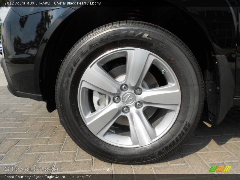 Crystal Black Pearl / Ebony 2012 Acura MDX SH-AWD