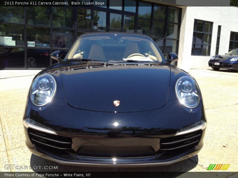 Black / Luxor Beige 2013 Porsche 911 Carrera Cabriolet