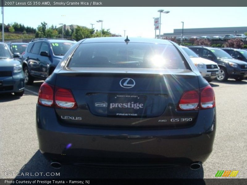 Smoky Granite Mica / Black 2007 Lexus GS 350 AWD