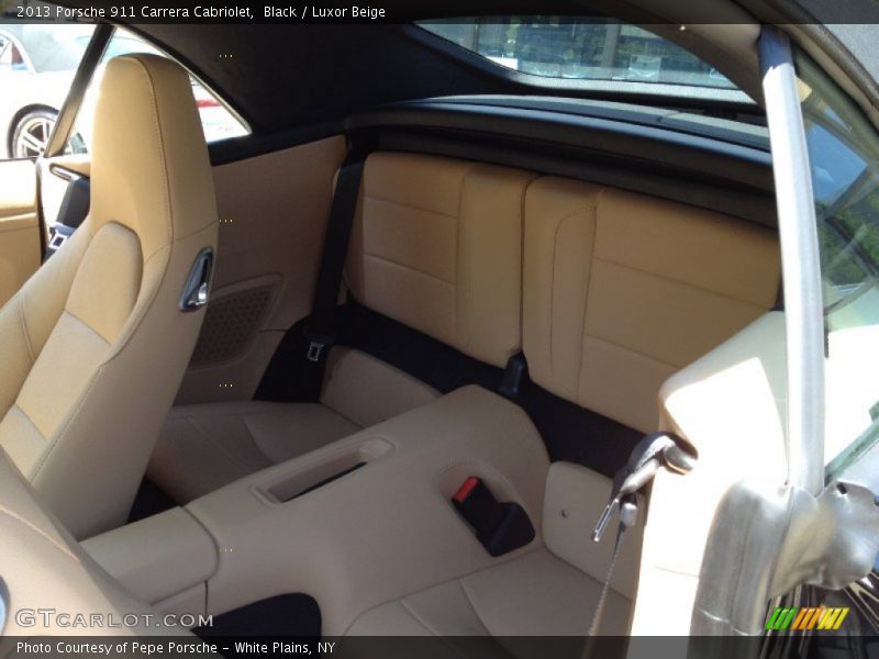 Rear Seat of 2013 911 Carrera Cabriolet