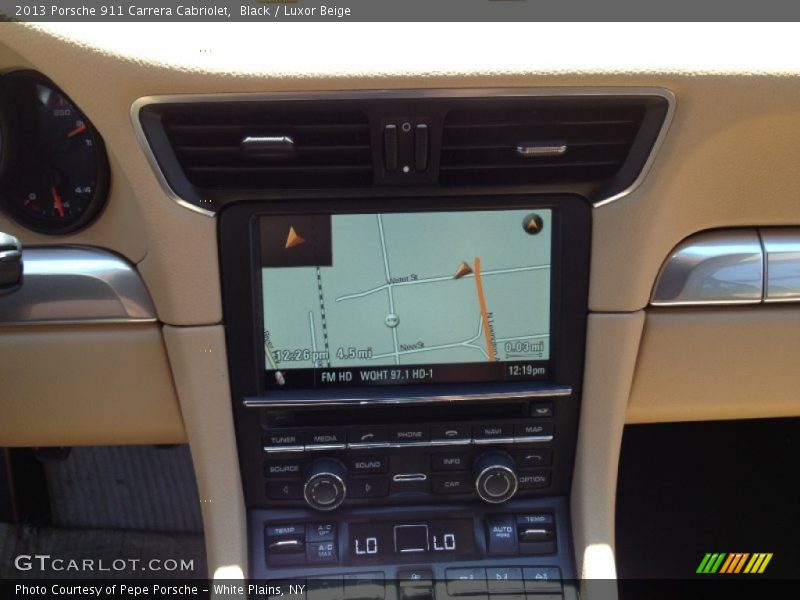 Navigation of 2013 911 Carrera Cabriolet