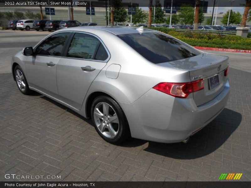 Silver Moon / Ebony 2012 Acura TSX Sedan