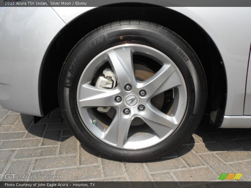 Silver Moon / Ebony 2012 Acura TSX Sedan