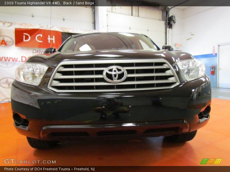 Black / Sand Beige 2009 Toyota Highlander V6 4WD