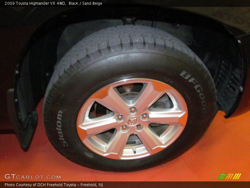 Black / Sand Beige 2009 Toyota Highlander V6 4WD
