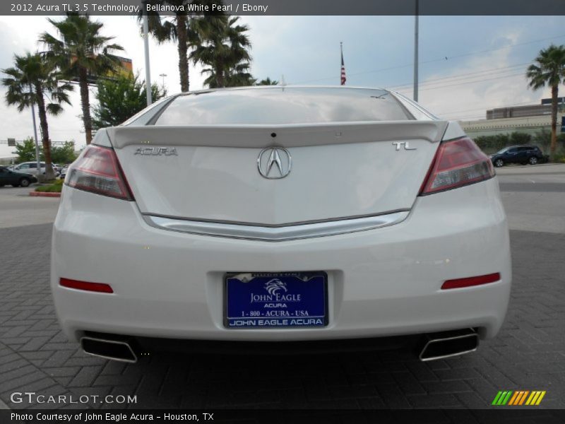 Bellanova White Pearl / Ebony 2012 Acura TL 3.5 Technology