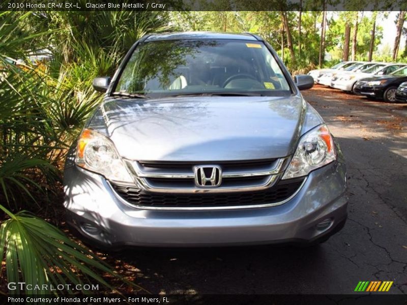 Glacier Blue Metallic / Gray 2010 Honda CR-V EX-L