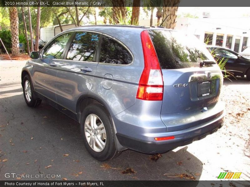 Glacier Blue Metallic / Gray 2010 Honda CR-V EX-L