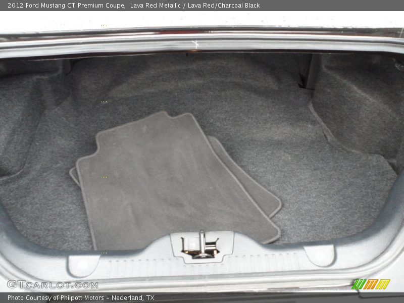  2012 Mustang GT Premium Coupe Trunk