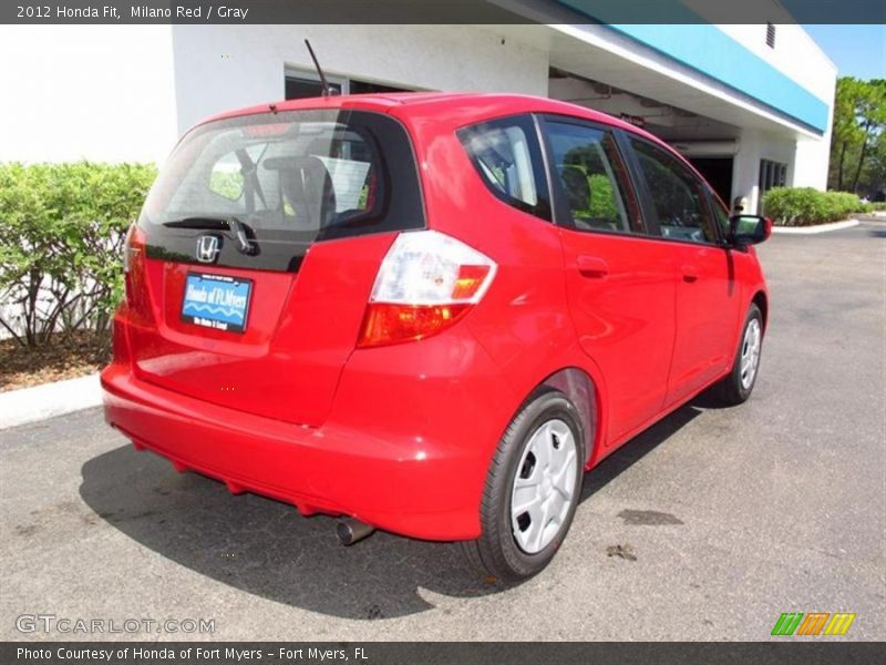 Milano Red / Gray 2012 Honda Fit