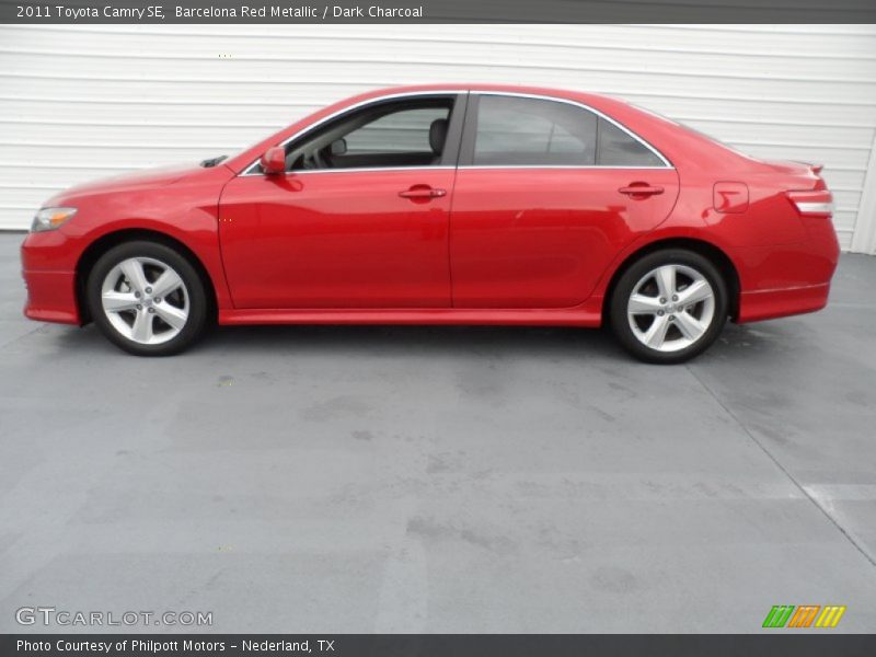 Barcelona Red Metallic / Dark Charcoal 2011 Toyota Camry SE