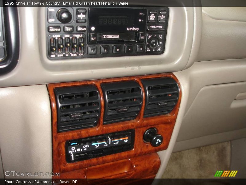 Emerald Green Pearl Metallic / Beige 1995 Chrysler Town & Country