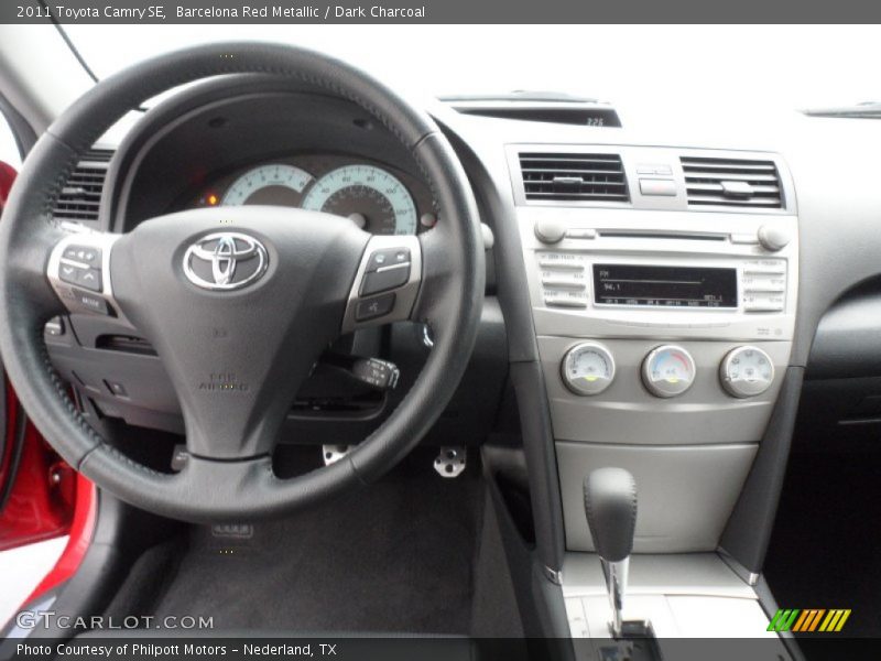 Barcelona Red Metallic / Dark Charcoal 2011 Toyota Camry SE
