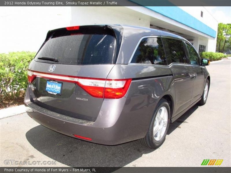 Smoky Topaz Metallic / Truffle 2012 Honda Odyssey Touring Elite