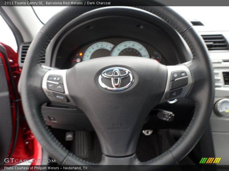 Barcelona Red Metallic / Dark Charcoal 2011 Toyota Camry SE