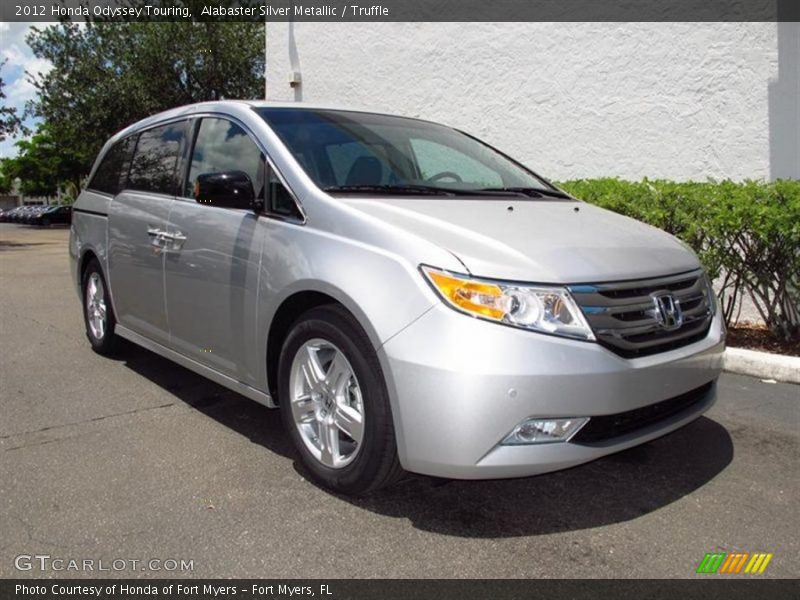 Alabaster Silver Metallic / Truffle 2012 Honda Odyssey Touring