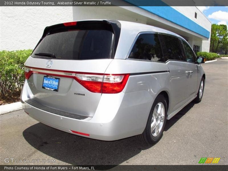 Alabaster Silver Metallic / Truffle 2012 Honda Odyssey Touring