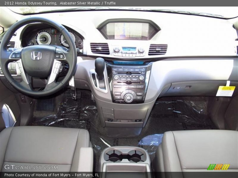 Alabaster Silver Metallic / Truffle 2012 Honda Odyssey Touring