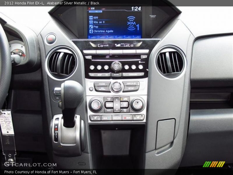 Alabaster Silver Metallic / Black 2012 Honda Pilot EX-L