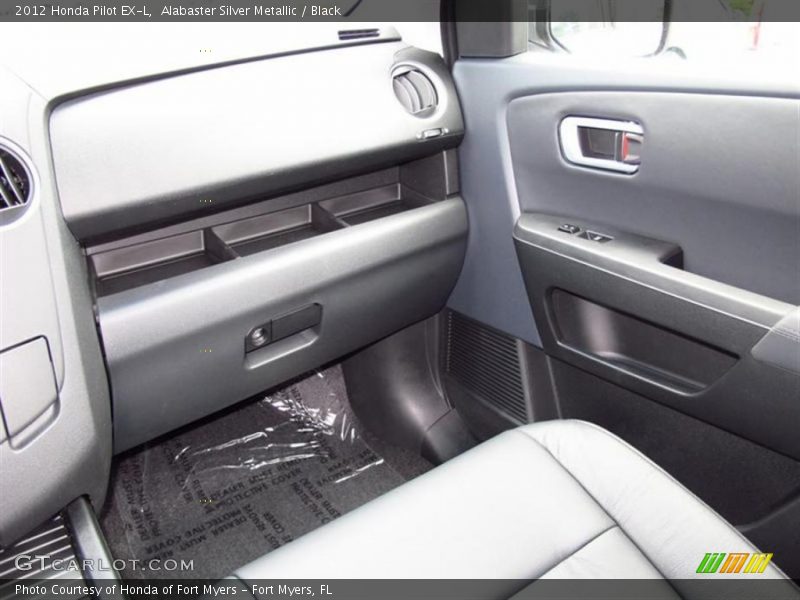 Alabaster Silver Metallic / Black 2012 Honda Pilot EX-L