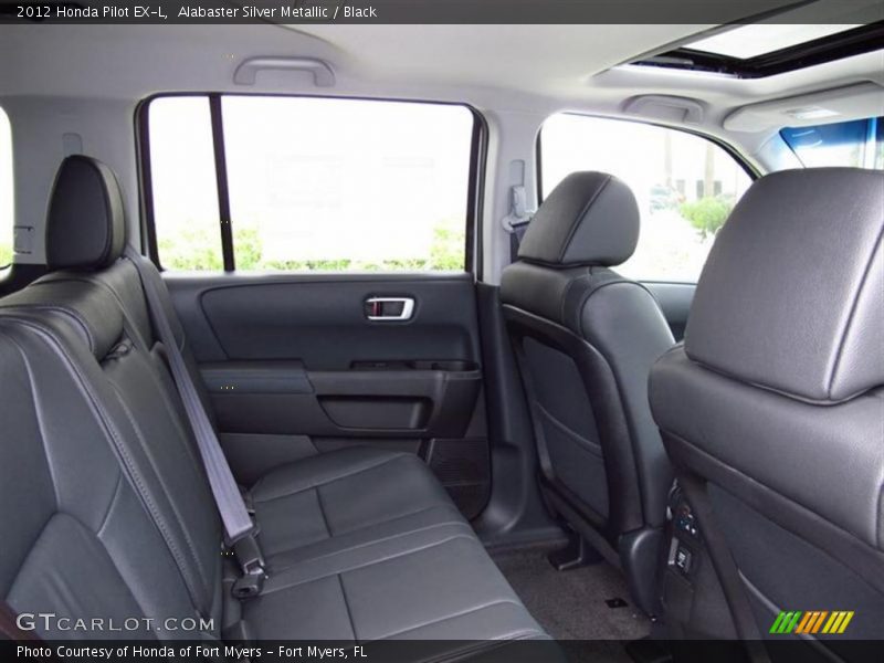 Alabaster Silver Metallic / Black 2012 Honda Pilot EX-L