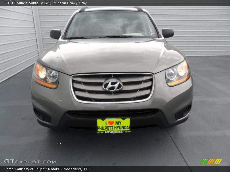 Mineral Gray / Gray 2011 Hyundai Santa Fe GLS