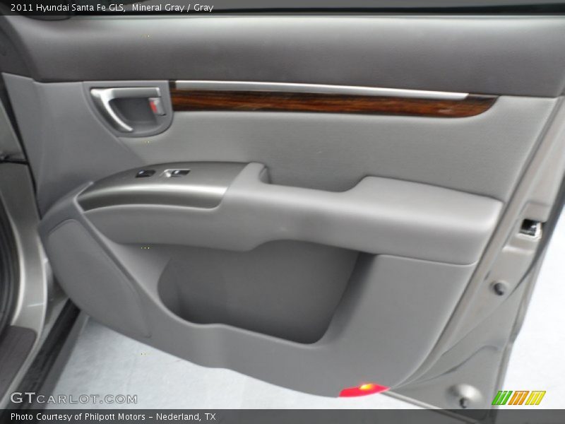 Mineral Gray / Gray 2011 Hyundai Santa Fe GLS