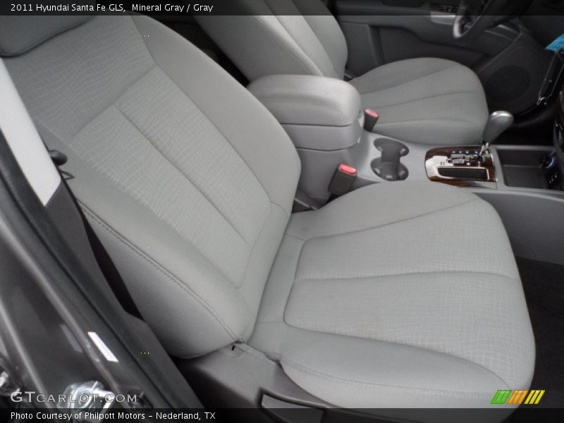 Mineral Gray / Gray 2011 Hyundai Santa Fe GLS