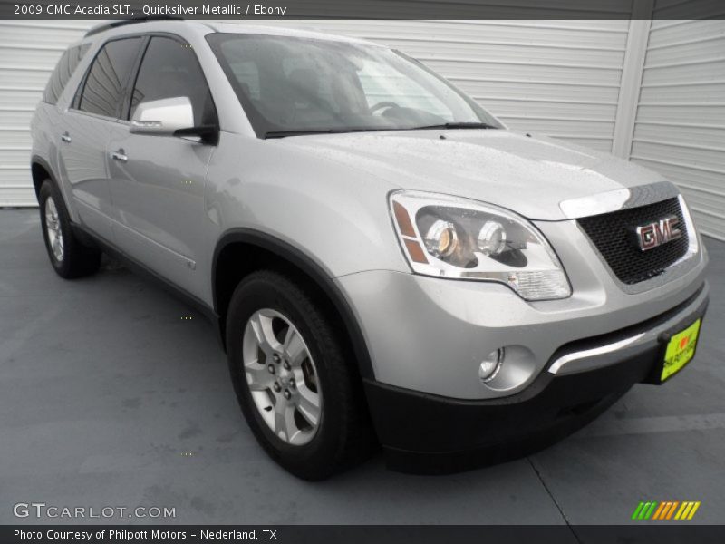 Quicksilver Metallic / Ebony 2009 GMC Acadia SLT